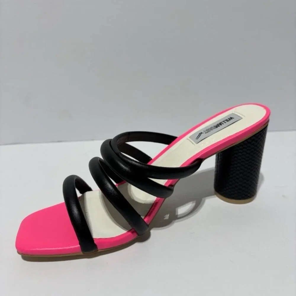 William Rast Women’s Rafaella Black Heeled Sandals, Size 8.5 M